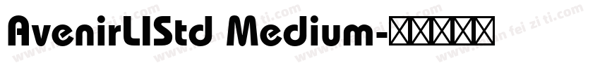 AvenirLIStd Medium字体转换